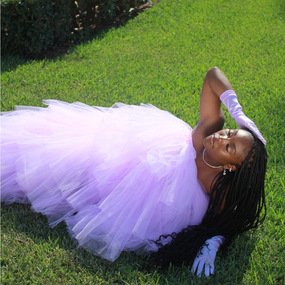 Lavender tulle dress/skirt for birthday or maternity shoot - Picture 7 of 9